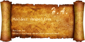 Halász Angelina névjegykártya